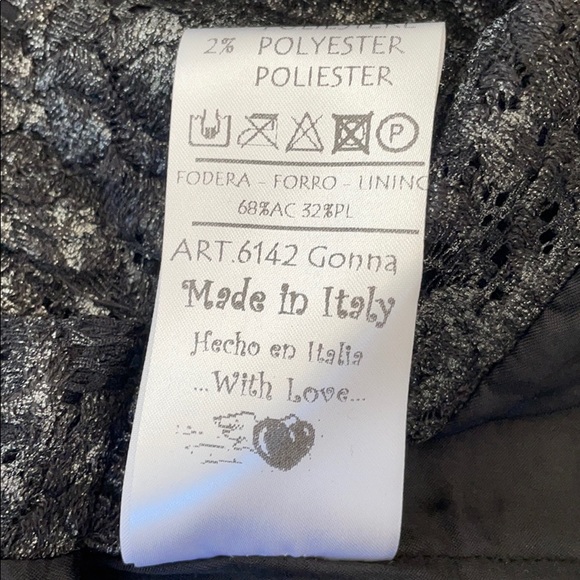 Tenax Silver/Black Lace Skirt - Picture 10 of 10